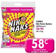 Simba Nik Naks Balers(All Flavours)-20gm