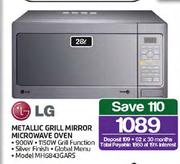 LG 28Ltr Metallic Grill Mirror Microwave Oven(MH6843GARS)