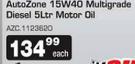 Auto Zone 15W40 Multigrade Diesel 5L Motor Oil(AZC.1123620)-Each