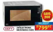 Defy 23L Electronic Microwave Oven