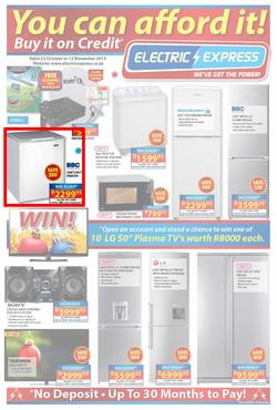 Electric Express : You Can Afford It! (22 Oct - 12 Nov 2013), page 1