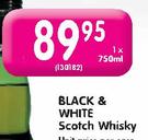 Black & White Scotch Whsiky-1 x 750ml