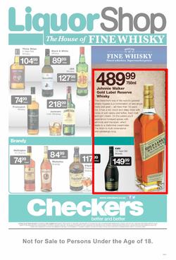 Checkers Eastern Cape : Liquor Shop (21 Oct - 3 Nov 2013), page 1