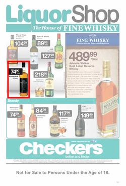 Checkers Eastern Cape : Liquor Shop (21 Oct - 3 Nov 2013), page 1