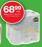Dinu Rose Collection 2-Ply Toilet Rolls-18's