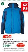 First Ascent Men's 3-In-1 Universal Waterproof Jackets