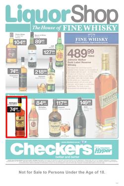 Checkers Western Cape : Liquor Shop (28 Oct - 9 Nov 2013), page 1