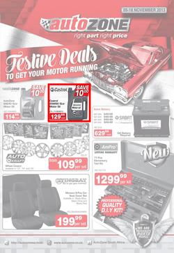 Autozone : Festive Deals To Get Your Motor Running (5 Nov - 18 Nov 2013), page 1