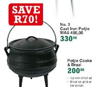 Fireside No 3 Cast Iron Potjie