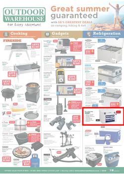 Outdoor Warehouse: Great Summer Guaranteed (21 Nov - 31 Dec 2013), page 1