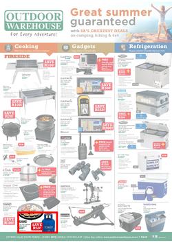 Outdoor Warehouse: Great Summer Guaranteed (21 Nov - 31 Dec 2013), page 1