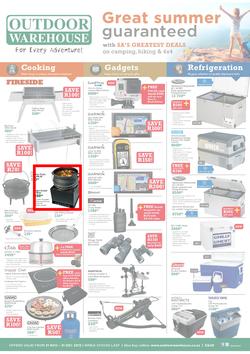 Outdoor Warehouse: Great Summer Guaranteed (21 Nov - 31 Dec 2013), page 1
