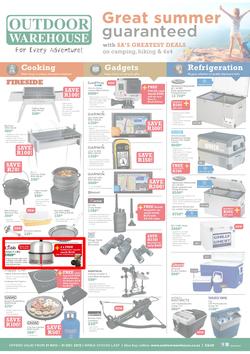 Outdoor Warehouse: Great Summer Guaranteed (21 Nov - 31 Dec 2013), page 1