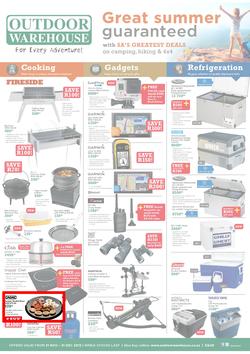 Outdoor Warehouse: Great Summer Guaranteed (21 Nov - 31 Dec 2013), page 1