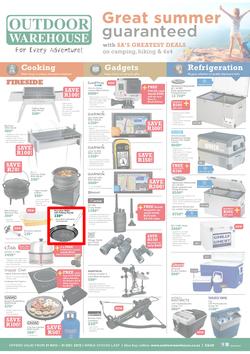 Outdoor Warehouse: Great Summer Guaranteed (21 Nov - 31 Dec 2013), page 1