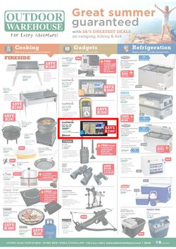 Outdoor Warehouse: Great Summer Guaranteed (21 Nov - 31 Dec 2013), page 1