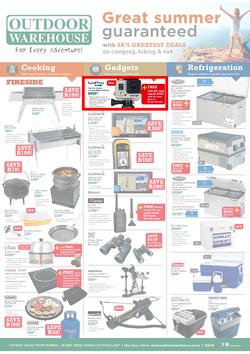 Outdoor Warehouse: Great Summer Guaranteed (21 Nov - 31 Dec 2013), page 1