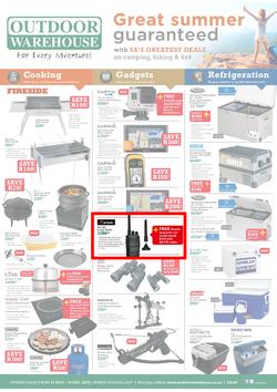 Outdoor Warehouse: Great Summer Guaranteed (21 Nov - 31 Dec 2013), page 1