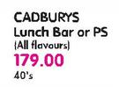 Cadburys Lunch Bar Or PS(All Flavours)-40's