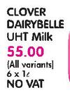 Clover Dairybelle UHT Milk(All variants)-6x1L