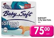 Baby Soft 2-Ply Toilet Rolls-18's Each