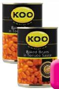 Koo Baked Beans In Tomato Sauce-12x410G