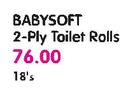 Babysoft 2-Ply Toilet Rolls-18's