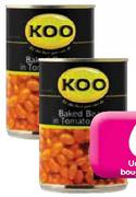 Koo Baked Beans In Tomato Sauce-12x410gm