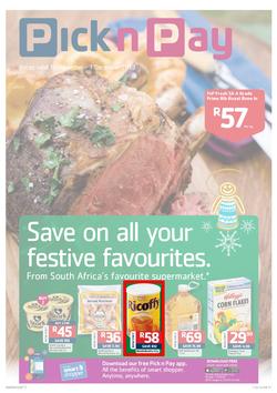 Pick N Pay KZN : Save On All Your Festive Favourites (19 Nov - 1 Dec 2013), page 1