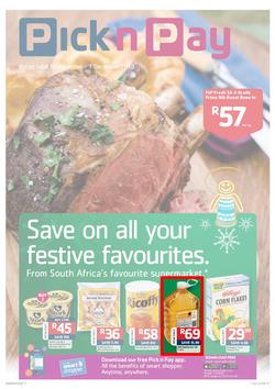 Pick N Pay KZN : Save On All Your Festive Favourites (19 Nov - 1 Dec 2013), page 1