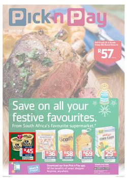 Pick N Pay KZN : Save On All Your Festive Favourites (19 Nov - 1 Dec 2013), page 1