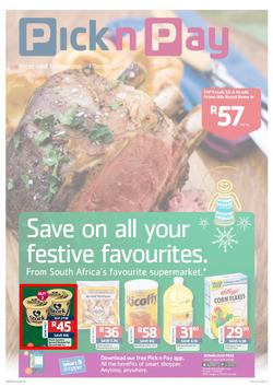 Pick N Pay Eastern Cape : Save On All Your Festive Favourites (19 Nov - 1 Dec 2013), page 1