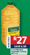 Crown Blended Vegetable Cooking Oil-2L
