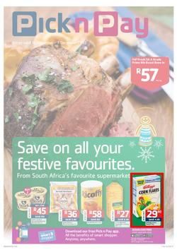 Pick N Pay Western Cape : Save On All Your Festive Favourites (19 Nov - 1 Dec 2013), page 1