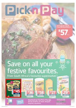 Pick N Pay Western Cape : Save On All Your Festive Favourites (19 Nov - 1 Dec 2013), page 1