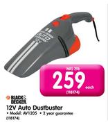 Black & Decker 12V Auto Dustbuster(AV1205)-Each