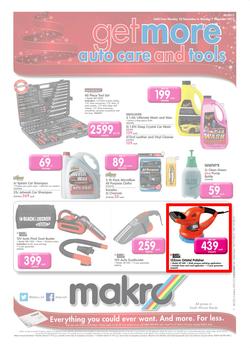 Makro : Get More Auto Care and Tools (18 Nov - 9 Dec 2013), page 1