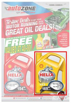 Autozone : Festive Deals (19 Nov - 31 Dec 2013), page 1
