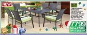 H&H Collection 7 Piece Auburn Patio Suite