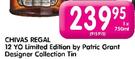 Chivas Regal 12 YO Limited Edition By Patric Grant Designer Collection Tin-750ml Each