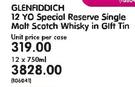 Glenfiddich 12 YO Special Reserve Single Malt Scotch Whisky In Gift Tin-12 x 750ml