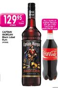 Captain Morgan Black Label Rum-750ml