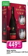 Remy Martin VSOP With 2 Glasses In Gift Pack-750ml