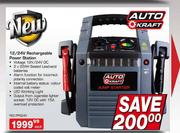 Auto Kraft 12/24V Rechargeable Power Station Each
