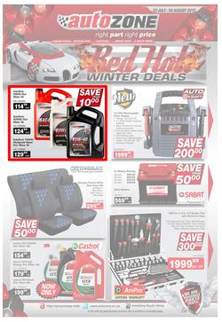 Autozone : Red Hot Winter Deals (23 Jul - 4 Aug 2013), page 1