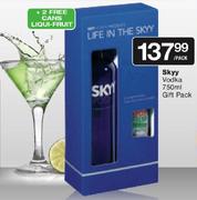 Skyy Vodka-750ml Gift Pack