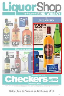 Checkers Western Cape : Liquor Shop (22 Jul - 4 Aug 2013), page 1