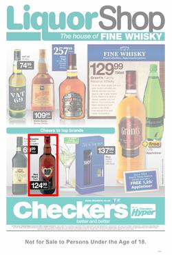 Checkers Western Cape : Liquor Shop (22 Jul - 4 Aug 2013), page 1