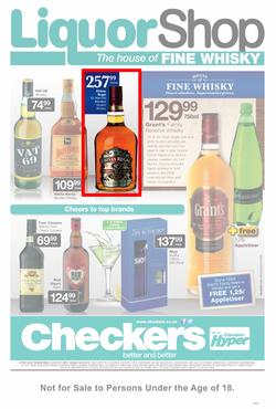 Checkers Western Cape : Liquor Shop (22 Jul - 4 Aug 2013), page 1