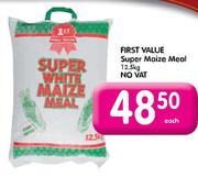 First Value Super Maize Meal-12.5Kg Each